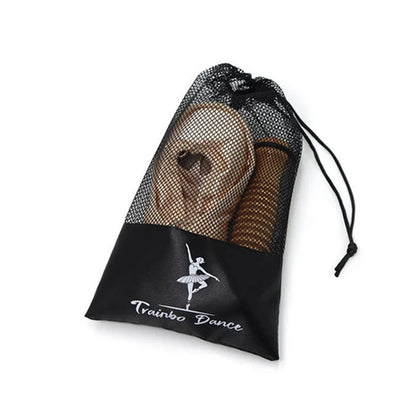 Pink & White Ballet Dance Shoe Bag – Satin Storage Pouch and Organizer for Dance Shoes