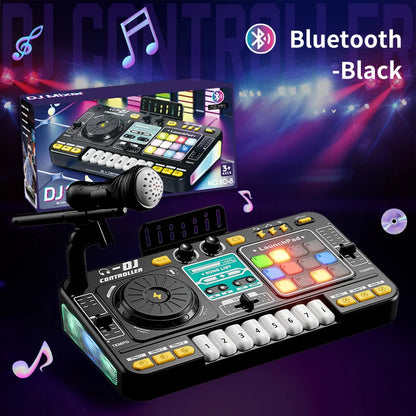 Kids DJ Mixer Controller Toy – Multifunctional Electronic Music Learning Game Birthday Gift