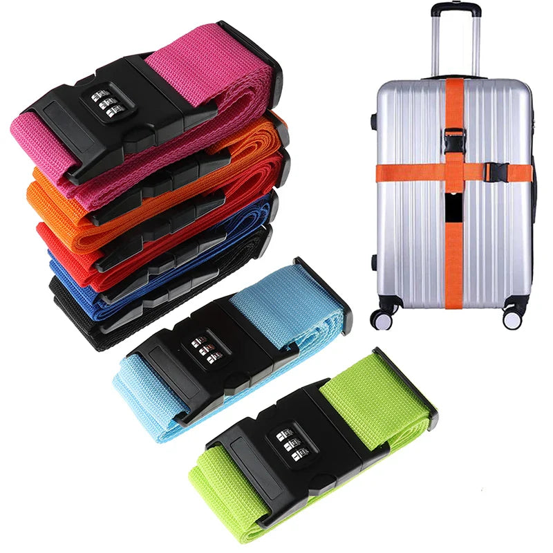 Secure Travel Luggage Suitcase Lock - Durable Nylon Packing Strap Belt - 1 Piece