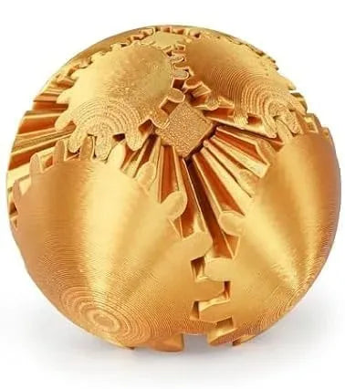 3D Printed Gear Ball Fidget Toy - Spinning Stress Relief Desk Toy for Kids & Adults