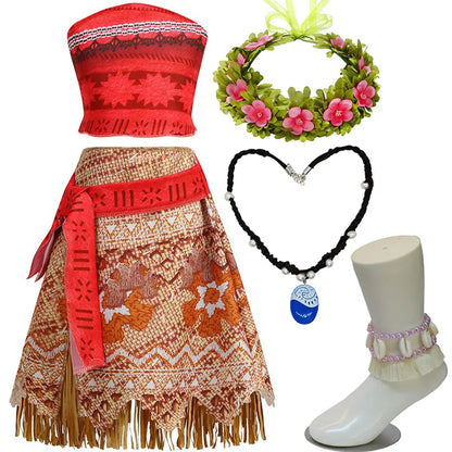 Moana Princess Costume Dress - Girls Carnival, Cosplay & Role Play Outfit