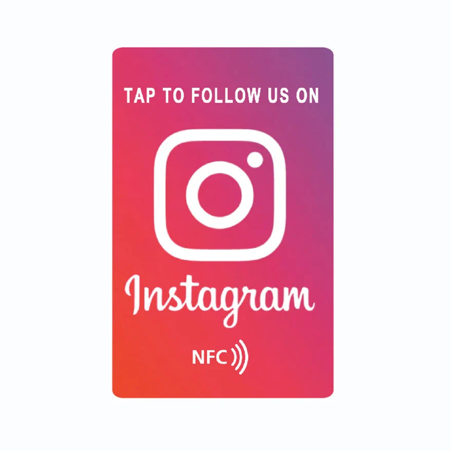 Universal NFC Google Review Cards – Instagram & Facebook Tap-to-URL Social Business Cards for Android & iPhone