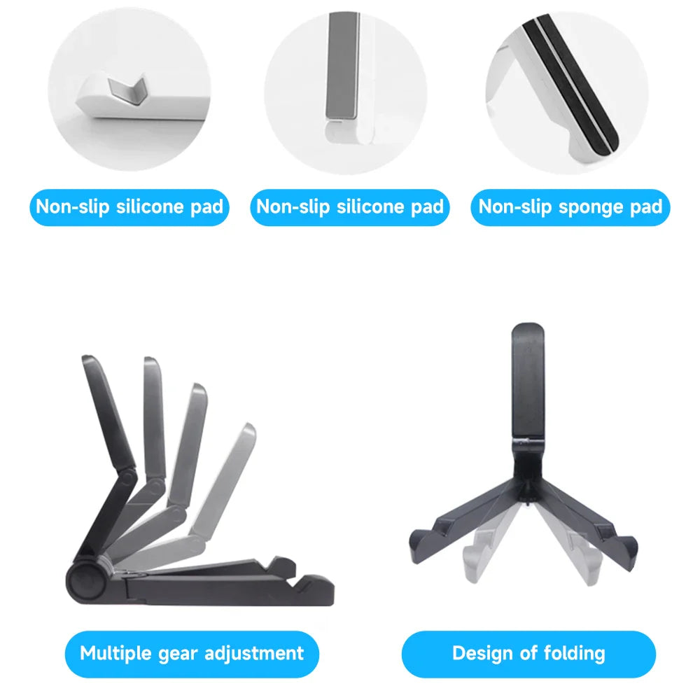 Universal Tablet Holder – Desktop Folding Stand for Samsung, Xiaomi, iPad, Easy to Carry Mobile Phone Stand