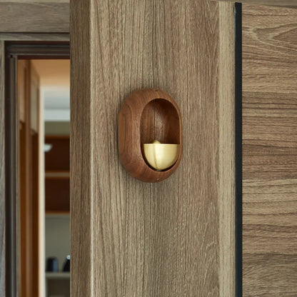 Wooden Wind Chimes Wireless Doorbell - Decorative Hanging Wind Bell for Home Entrance & Opening Decorations