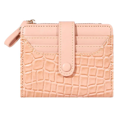 Elegant Women’s Multi-Card Wallet – Secure Double Zip PU Leather Clutch with Crocodile Texture and Stylish Storage
