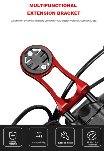 3-in-1 Bicycle Speedometer Stand – Aluminium Alloy MTB Handlebar Mount for GARMIN Edge GPS & GoPro