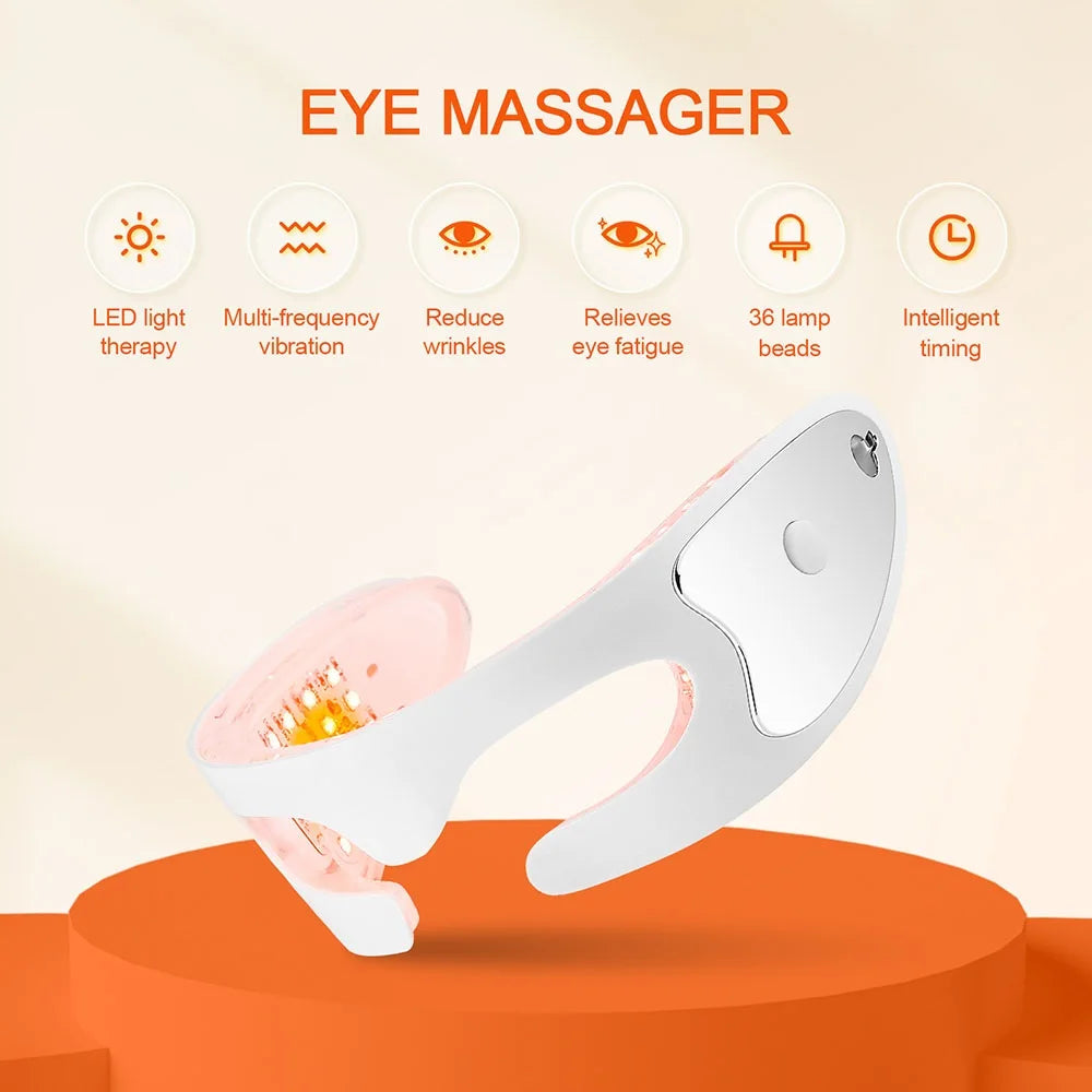 Eye Massager with Hot Compress – Vibration Therapy for Eye Fatigue Relief & Relaxation