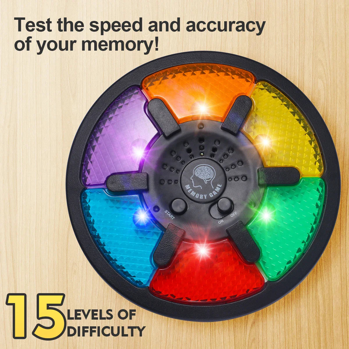 Handheld Electronic Memory Game Machine – Interactive Puzzle Toy with Light and Sound – Memory Training Game