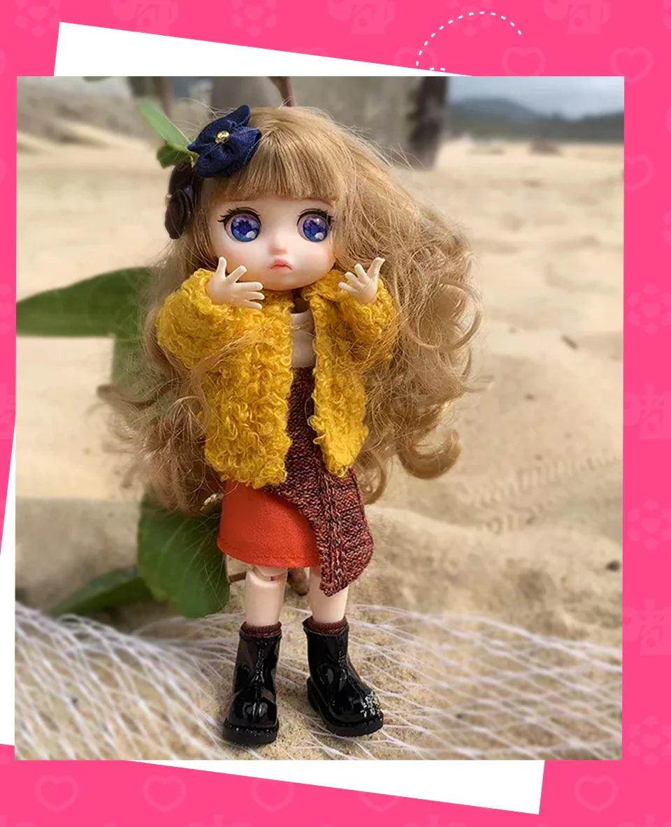 Lady Doolli 1/12 BJD Dolls Blind Box – 15cm Ob11 Mystery Anime Figure Toy, Kawaii Designer Gift