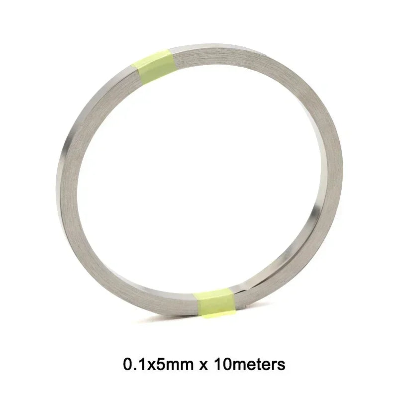 10m Roll 18650 Li-Ion Battery Nickel-Plated Strip – 0.1mm-0.2mm Spot Weld Steel Connector Belt