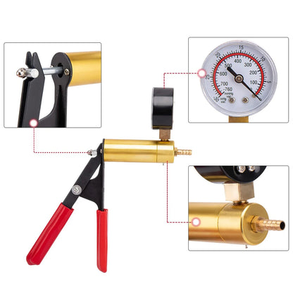 2-in-1 Handheld Vacuum Brake Bleeder Kit with One-Man Brake & Clutch Bleeding System and Protective Case