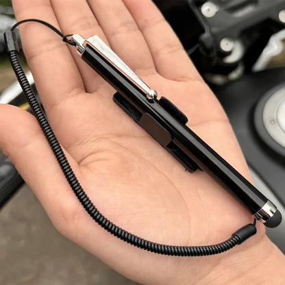 Motorcycle & Cycling Touch Pen – Universal Mobile Stylus with Spring Rope for Riding