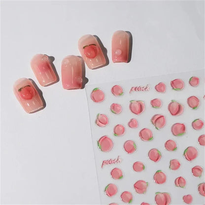 Vintage Rose Flower Nail Stickers – Red & Blue Laser Gold/Silver Nail Art Decals for Manicure Design DIY Beauty Tool