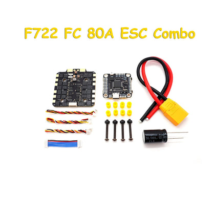 F405 V3 & F722 Flight Controller Stack — BLS 4-in-1 60A/80A ESC 2-6S LiPo for FPV Racing Drone Quadcopter