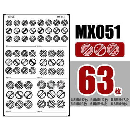 Model Metal Etching Detail Chip Set – Gunpla Plastic Model Modification Accessories for HG MG RG Full Body Groove Detailing