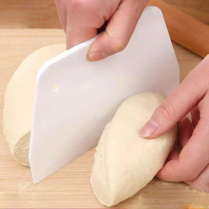 Multipurpose Dough Cutter & Bowl Scraper – Fondant, Bread, Cake Cream & Pastry Baking Tool
