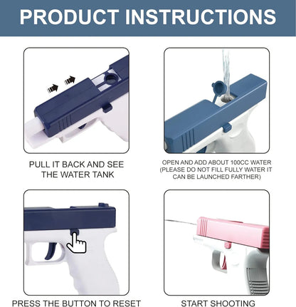 High-Pressure Non-Electric Summer Water Gun – Full Automatic Pistol for Kids, Boys, Girls & Adults