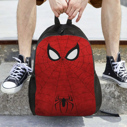 Custom Spider-Man Web Backpack – Water-Resistant School & College Bag for Men and Women