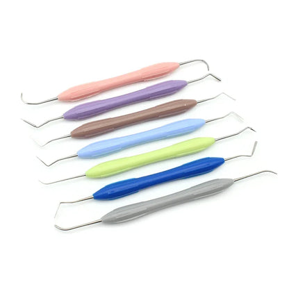 7pcs Dental Composite Resin Filling Spatula Set – Aesthetic Restoration Tools for Resin Filler & Dental Restoration