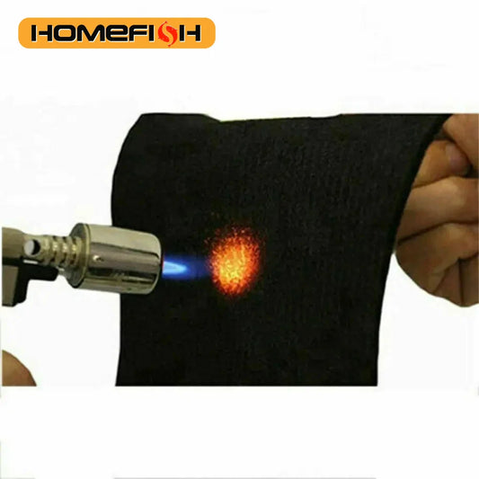 Graphite Felt Welding Protective Blanket – Black Torch Shield, Carbon Fiber High Temp Protective Sheet (300x200mm) Durable