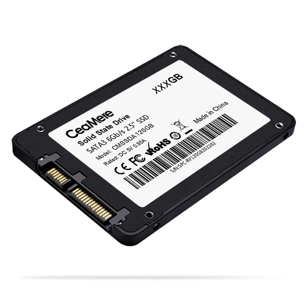 10PCS Solid State Drive SSD — 120GB-1TB SATA3 2.5” Internal Hard Drive for Laptop & Desktop