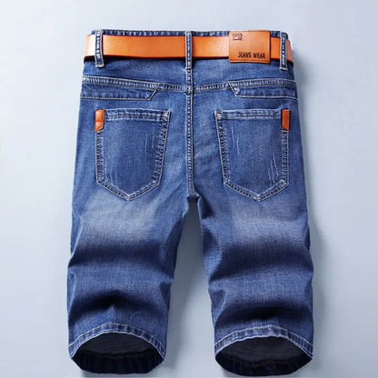 Men's Slim Fit Stretch Denim Shorts – Fashion Straight Black Summer Jeans