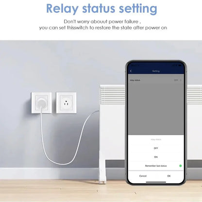 Tuya Smart WiFi Plug - US, UK, JP Standard Wireless Outlet, Remote Control for Smart Home Appliances, Works with Alexa & Google Home