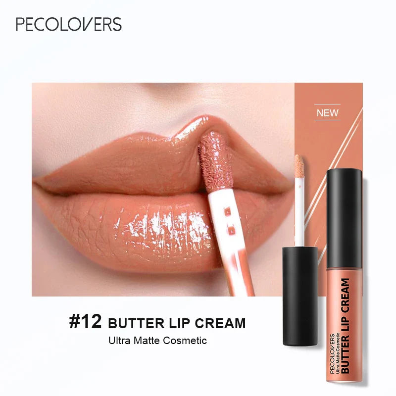 Butter Silky Hydrating Lip Gloss – Long-Lasting Liquid Lipstick in Pink & Red Tones
