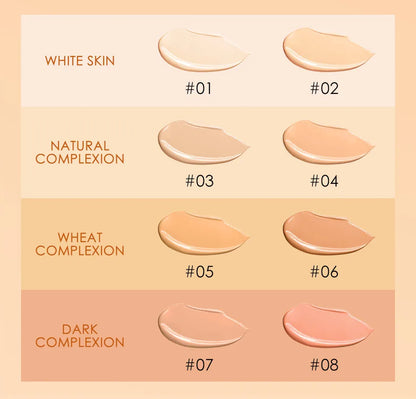 Focallure Liquid Foundation Cream — Full Coverage, Oil-Control Moisturizing Base & Concealer for Women