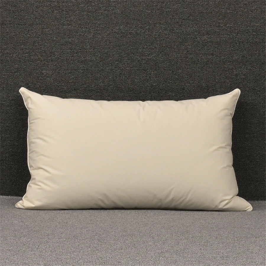 100% White Goose Feather Pillow – Five-Star Hotel Quality, Orthopedic & Memory Support, Single Size for Healthy Sleep
