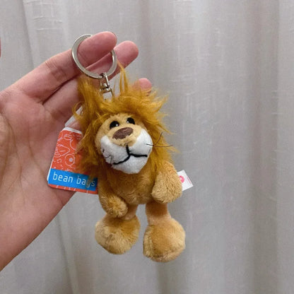 Cartoon Kawaii Animal Plush Keychain – Cute Small Animal Backpack Pendant, Creative Soft Toy Accessory