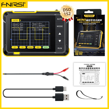 FNIRSI DSO510 DSO152 DSO153 Mini Handheld Digital Oscilloscope | 2-in-1, 48MS/s, 10MHz Bandwidth for Electronic Repair