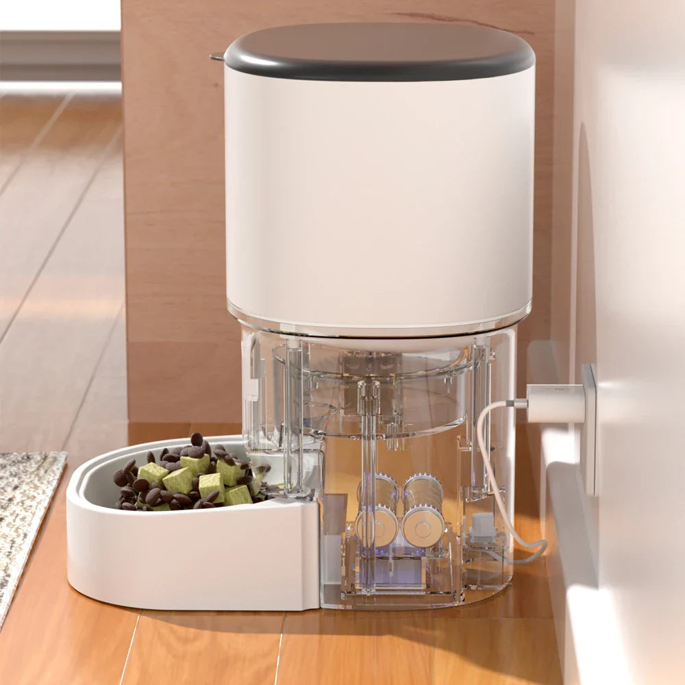 4L WiFi Smart Pet Feeder – Automatic Cat & Dog Food Dispenser (No 5V 1A Plug)