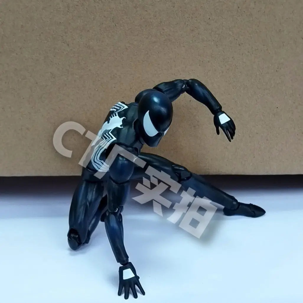 CT 1/12 Spider-Man MAFEX 147 Black Suit Venom Action Figure 6" Anime Model Toy Collectible