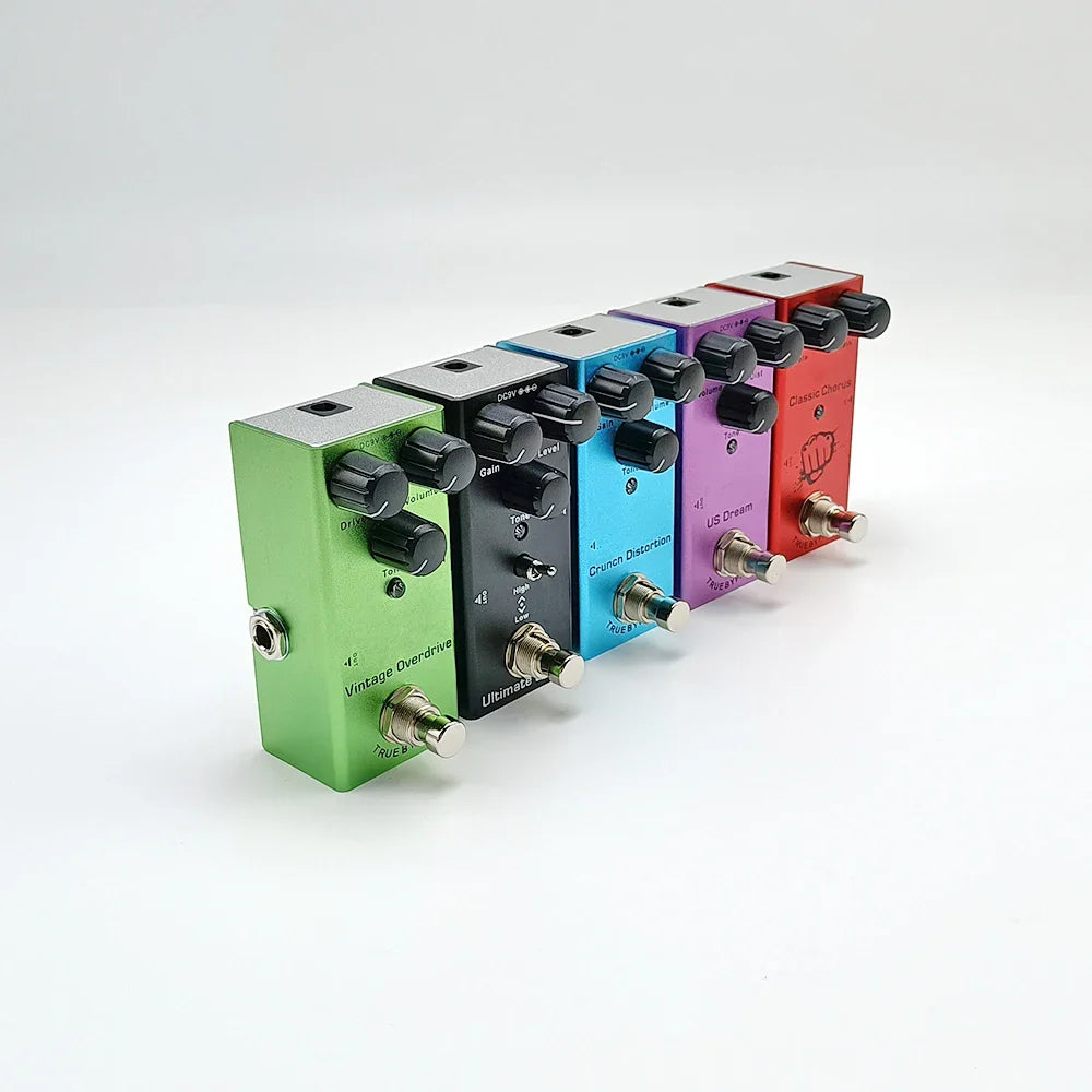 Electric Guitar Effects Pedal – Vintage Overdrive, Chorus, Tremolo, Delay & Ultimate Drive Options