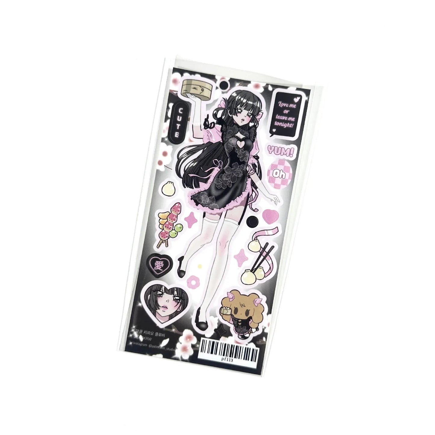 Cute Cartoon Angel & Demon Girl Stickers – DIY Scrapbook, Planner & Diary Decorative Stickers