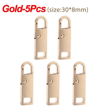 10/1PCS Universal Metal Zipper Pull Replacement — Instant Repair Kit for Luggage, Purses & Clothing Sliders