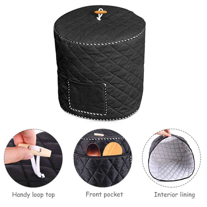 Pressure Cooker Cover 8QD - Decorative Anti-Static Dust Cover with Lining for Home Use