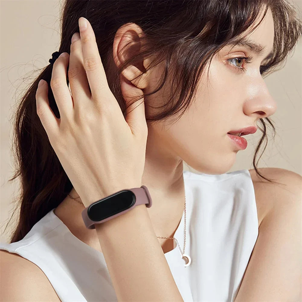 Silicone Strap for Xiaomi Mi Band 3-7 NFC – Sport Replacement Wristband Bracelet