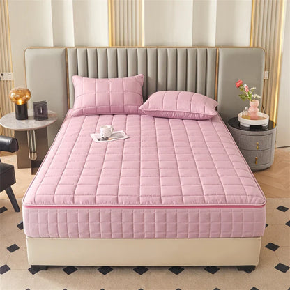 All-Inclusive Zipper Mattress Cover - Thick Quilted Fitted Mattress Protector Pad with Customized Sizes