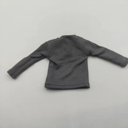 1/6 Scale Black T-Shirt for 12" (30cm) Action Figures — Male & Female DIY Model Accessories