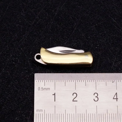 Stainless Steel Folding Knife Keychain - Multifunctional Portable Paring, Unboxing & Utility Tool