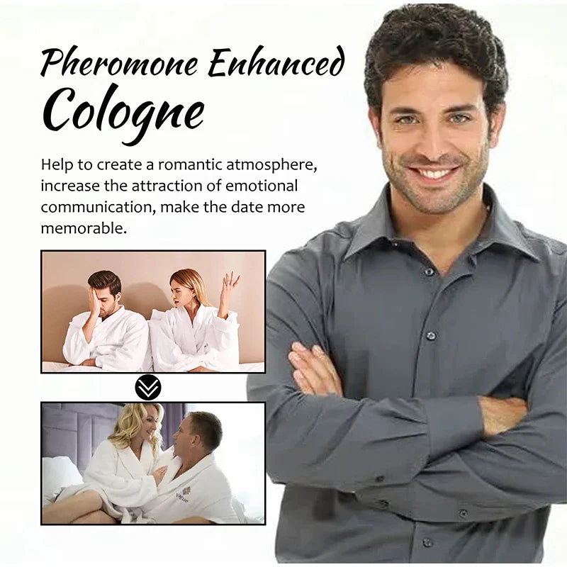 Pheromone Cologne for Men, Light Fresh Fragrance to Attract Women, Business Gentlemen’s Sexy Eau De Toilette