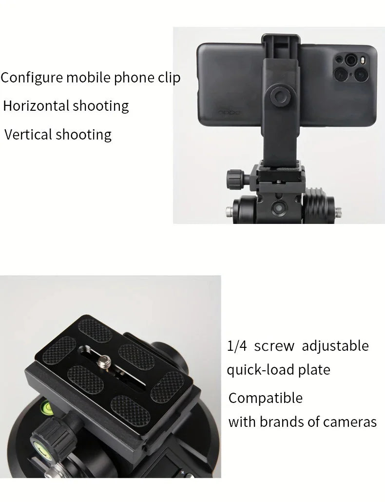 ZIFON YT2000 Remote Motorized PTZ - AI Face Recognition, 360° Horizontal Rotation for Camera, Smartphone & Action Camera Live Stream