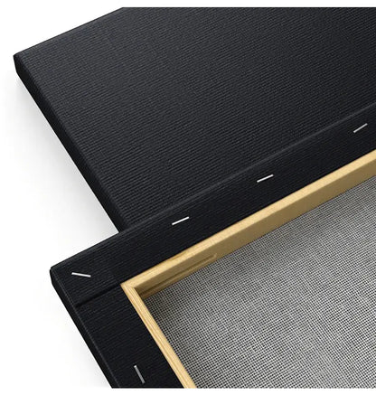 Black Canvas Wooden Oil Painting Frame – Cotton DIY Graffiti Canvas for Children & Beginner Art Practice Supplies
