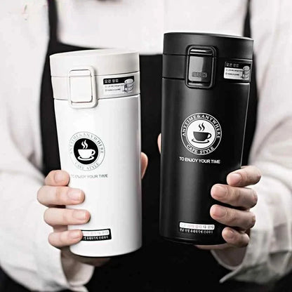 380/510ML Stainless Steel Vacuum Insulated Coffee Cup — Thermal Travel Mug Keeps Drinks Hot & Cold for Car & Outdoor Sports
