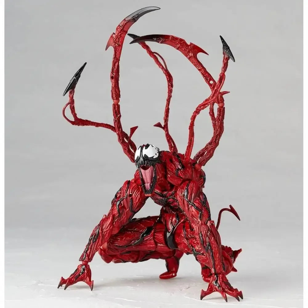 AMAZING YAMAGUCHI Carnage Venom Action Figure — KAIYODO Spider-Man Legends Movable Model Toy Gift for Kids and Collectors