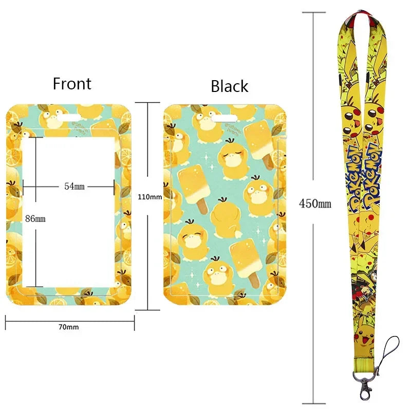 Pikachu Neck Strap Lanyard for Keys – ID Badge Holder, Keychain, Key Rings, Fashion Accessory Gift