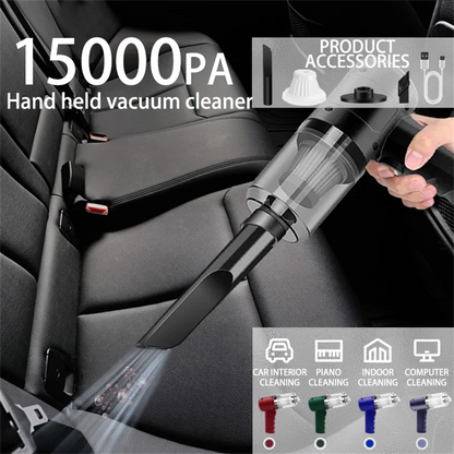 15000PA Handheld Cordless Vacuum – High-Power Compressed Air Dust Collector & Mini Car Cleaner