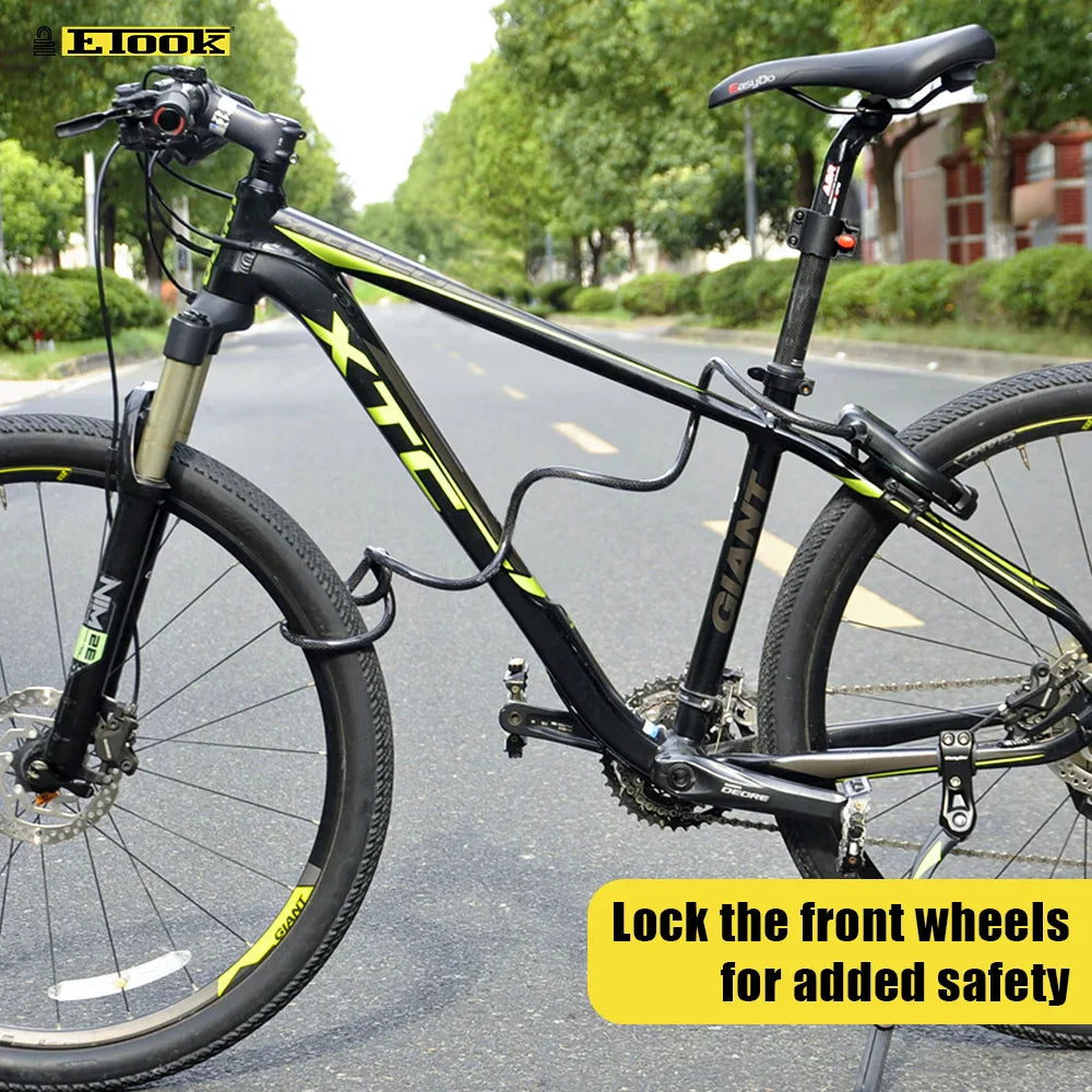ETOOK Bike Horseshoe Lock - Anti-Theft Hardened Steel Pipe, Portable High Safety Road & Mountain Bicycle Lock